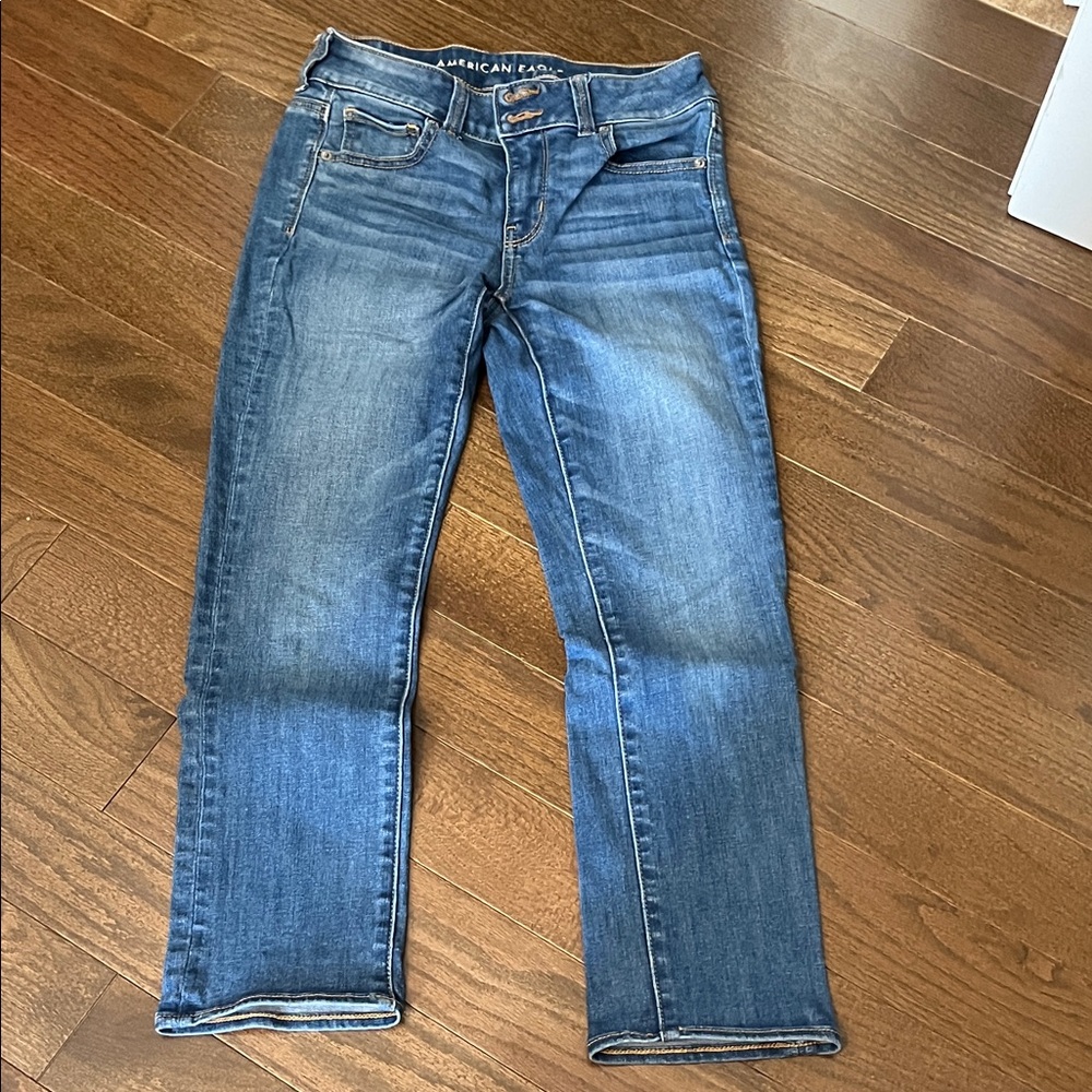 American Eagle Outfitters Women's next level stretch Blue Jeans size 4